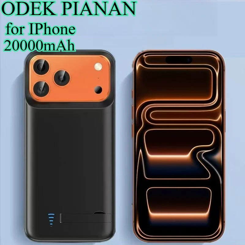 

20000mAh Magnetic Wireless Charging Case for IPhone 17/Pro/Max/Mini - Slim Portable Power Bank with LED Indicator Fast Charging