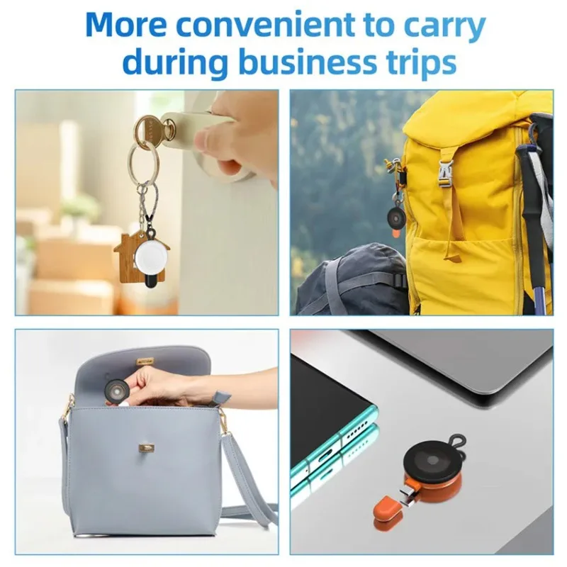 Universal Mini Type C Watch Wireless Charger Portable Keychain Fast Charge for All Smart Watch Series Travel Outdoor Daily Use view 6