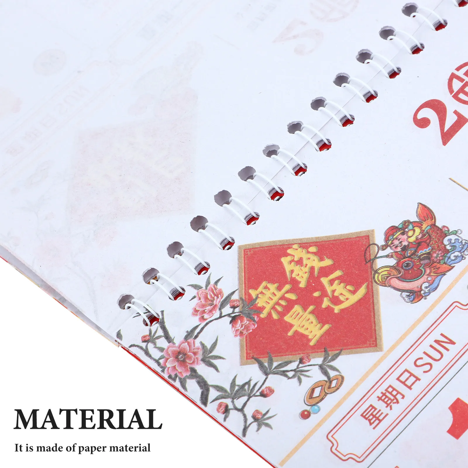 

2025 Yearly Wall Calendar Hanging Paper Calendar Chinese New Year Lunar Events Snake Year Design Classic Decor for Office Home