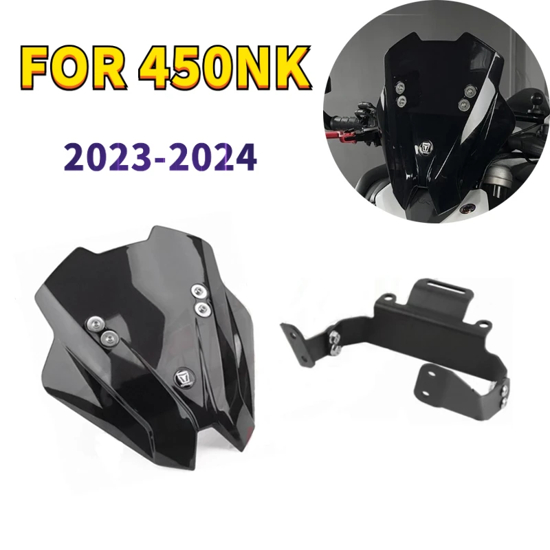 

For CFMOTO 450NK Windscreen Windshield For CF-MOTO 450 NK 2023 2024 Motorcycle Accessories Wind Shield Screen Wind Deflectors