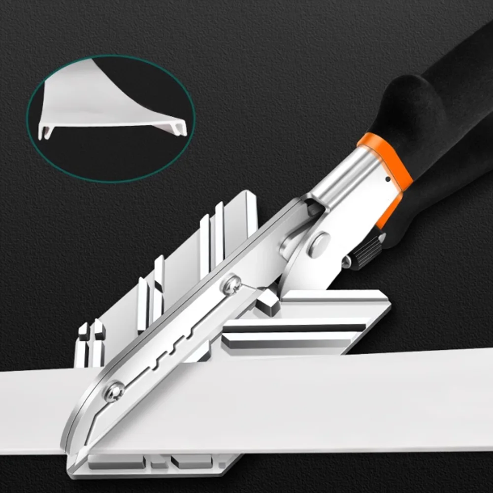 Black And Grey Comfortable Grip Angle Shears Comfortable Grip Concave And Convex Structure Labor-saving Cutting