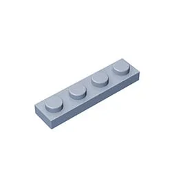 Gobricks GDS-504 Platte 1 x 4, kompatibel mit Lego 3710 Teilen Kinder-DIY-Baustein, Partikelplatte zum Selbermachen