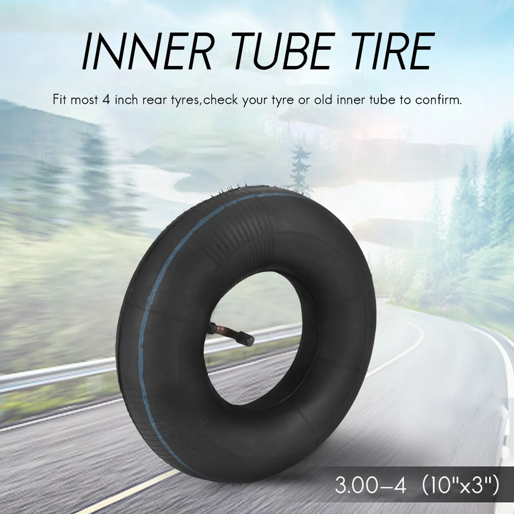 الدقة 3.00-4 الأنبوب الداخلي-260X85 أنبوب إطار سكوتر - لسكوتر Razor E300، صاروخ الجيب، دوللي المرافق، شاحنة يدوية