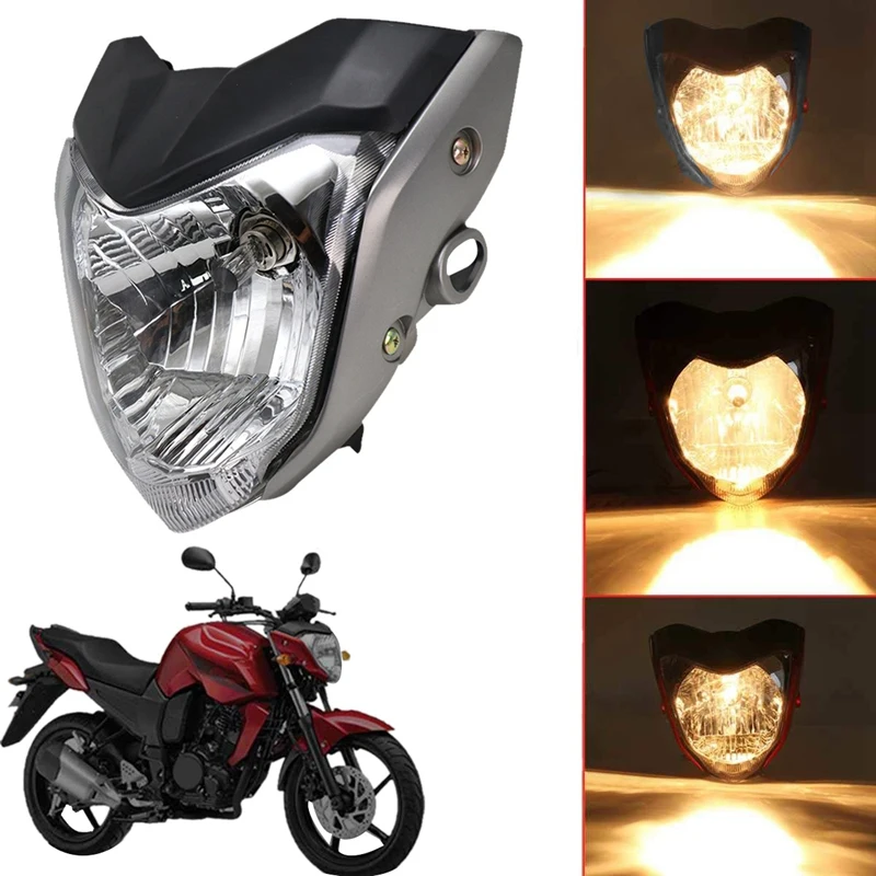 Motorcycle Headlight Head Light With Bulb Bracket Assembly For Yamaha FZ16 YS150 FZER150 Head Lamp Light