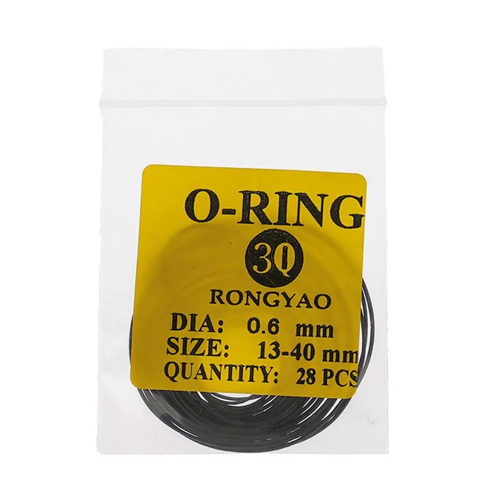 1Pack New Waterproof Watch Gaskets 0.5/0.6/0.7/0.8mm Repair Tools Watch Back Case Rubber Rubber Rubber O-Ring for Watchmaker