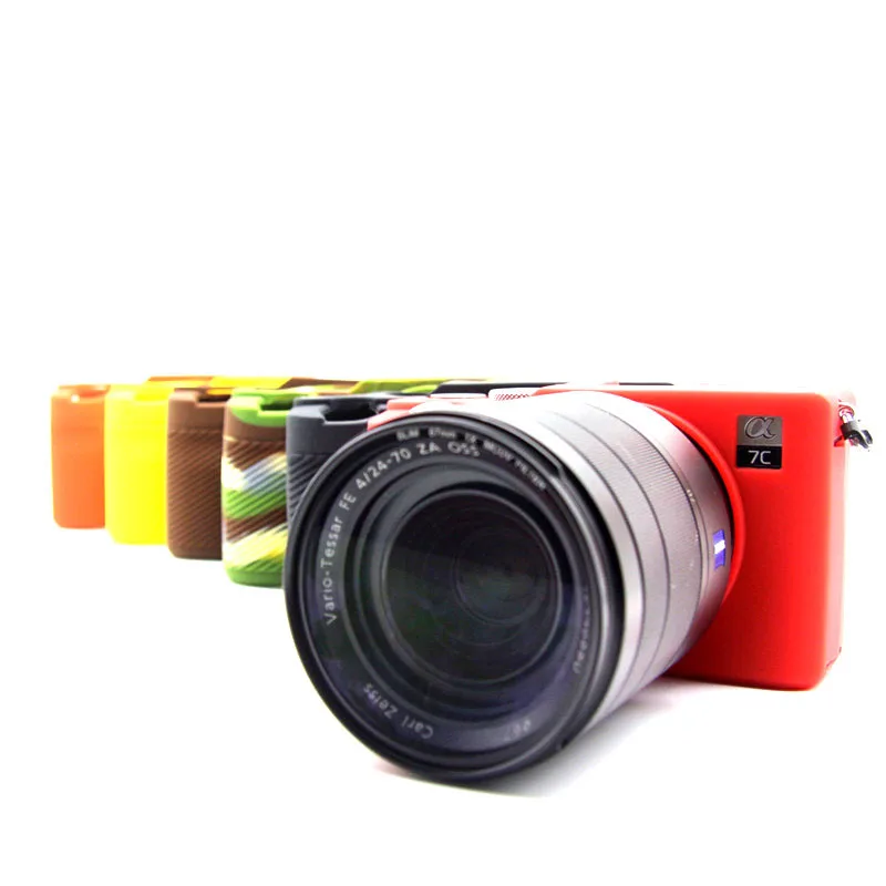 

Soft silicone Armor Skin case For Sony A7C camera silicone case a7c camera bag protective case