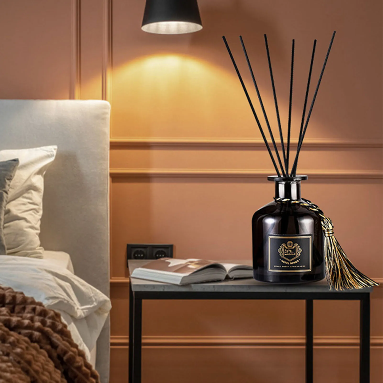 50ml Home Fragrance Diffuser Oil Scented Oil with 6 Diffuser Sticks Gift for Friends Family Members
