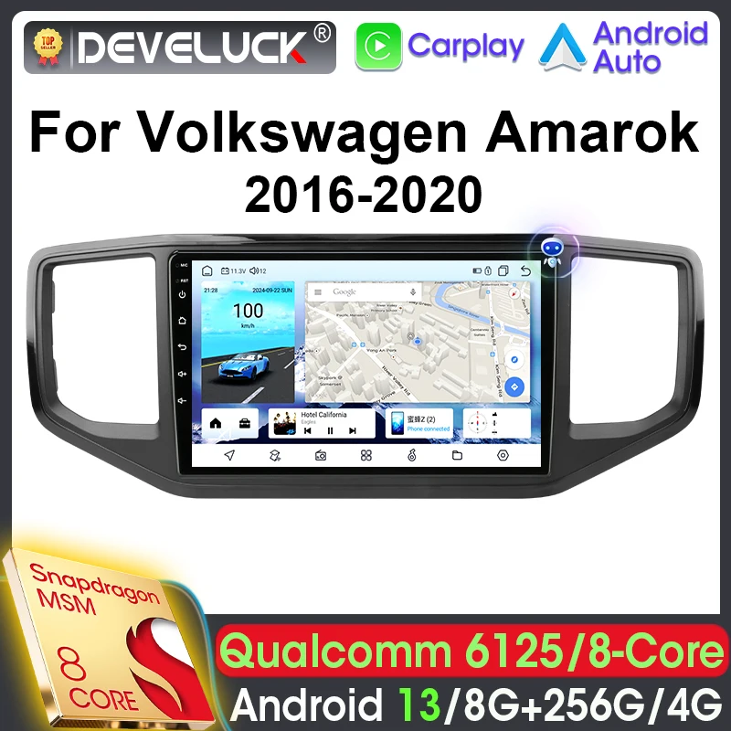 

2 Din Android 13 Car Radio Qualcomm SM6125 For Volkswagen Amarok 1 2016 - 2020 Car Intelligent Systems Stereo 4G Carplay Auto