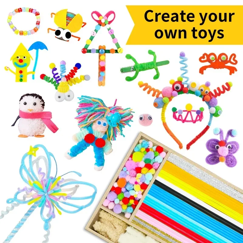 

DIY Art Craft Kit for Kids 8 Years+ All-in-One Handicraft Supplies Set Creative Making Toy Gift for Boys Girls Birthday