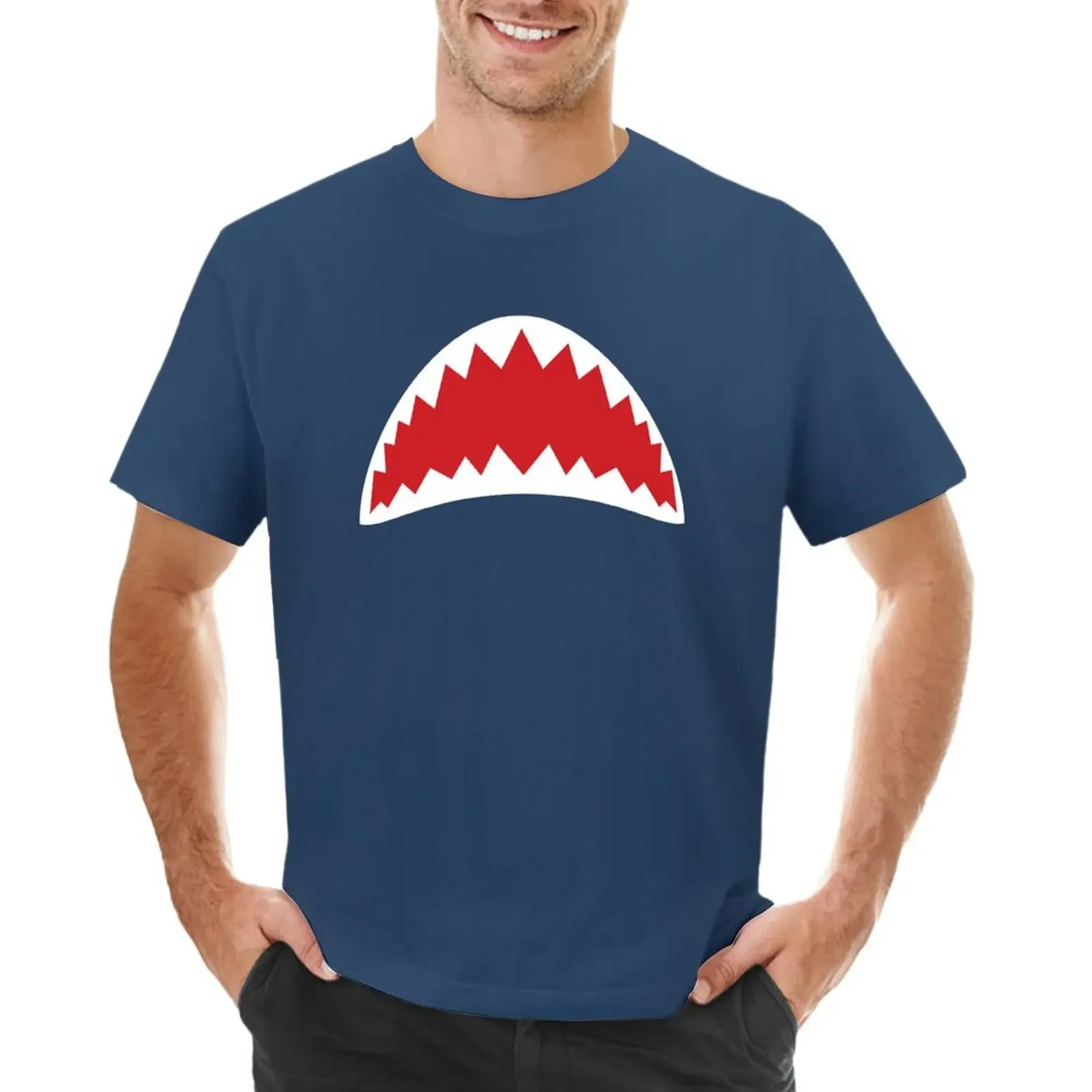 

Shark Attack! T-shirt tees anime clothes plain black t shirts men