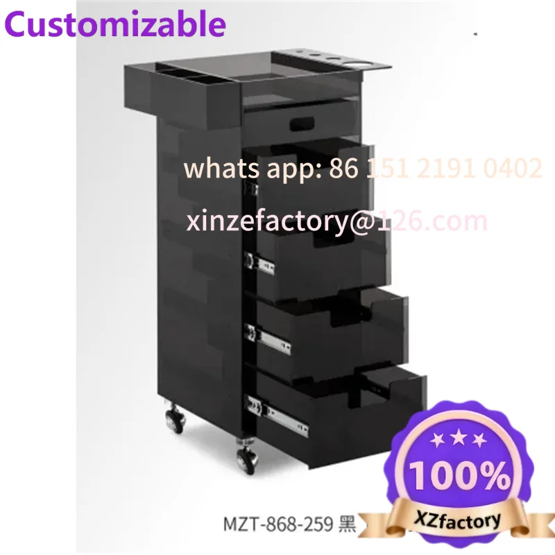 Customizable Internet celebrity anti-dye cream trolley cutting barber shop special Internet celebrity tool cart multi-function
