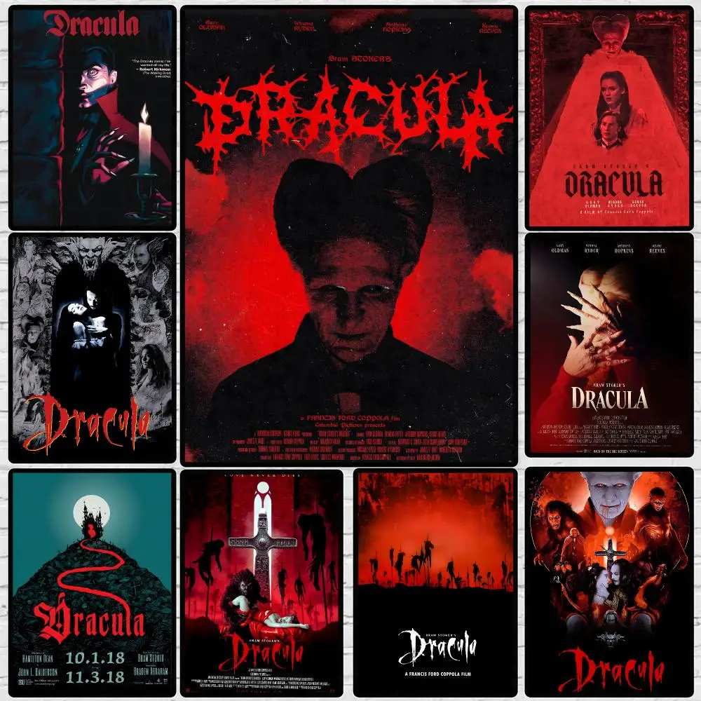 Character-Dracula Poster 	 Poster Wall Sticker Waterproof Self Adhesive HD Art Bedroom Bar Decor