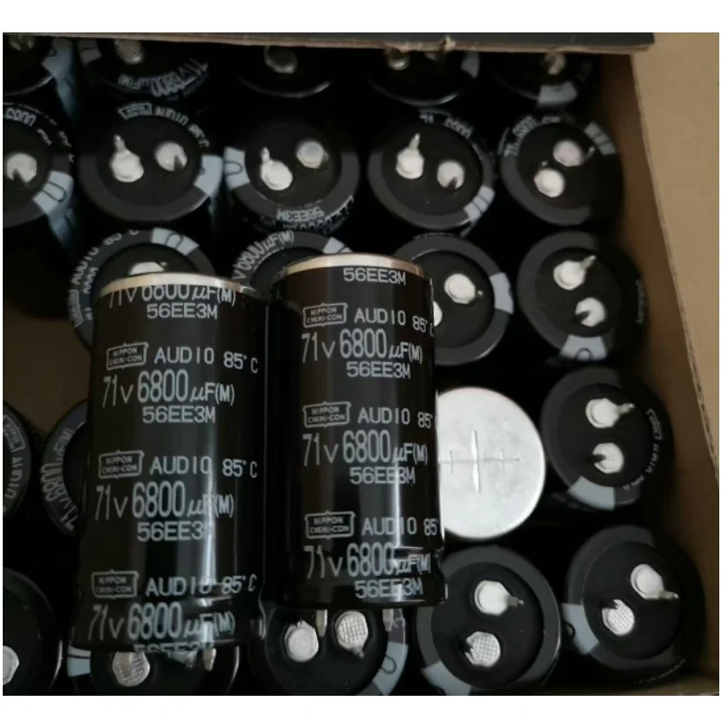 2025 Original NIPPON 71 V 6800 uF 25 x 50 mm AUDIO angepasster Audio-Fieber-Aluminium-Elektrolytkondensator 71 V 6800 UF