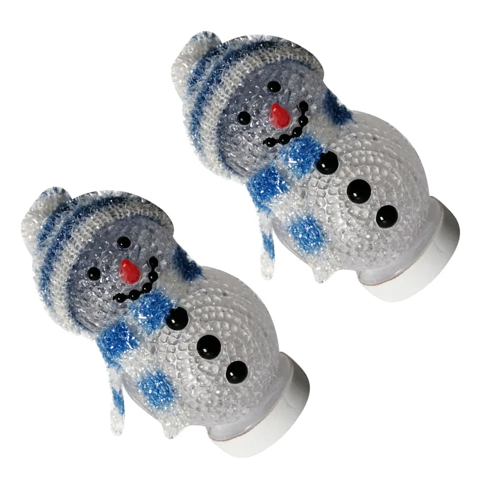 

Glowing Snowman Night Light Lighted Decor Holiday Lamp Decorations Figurine Usb