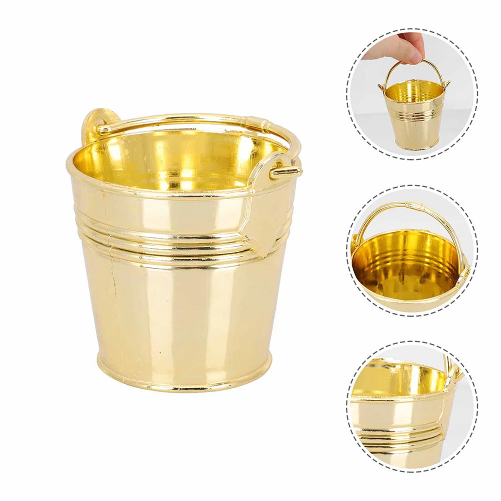 

12 Pcs Wedding Candy Box Small Bucket Snacks Gift Buckets for Handle Gifts Decorate