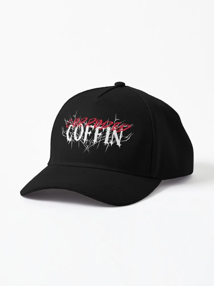 Corroded Coffin Logo (white) Cap For Men Women Summer Outdoor Sun Baseball Hats