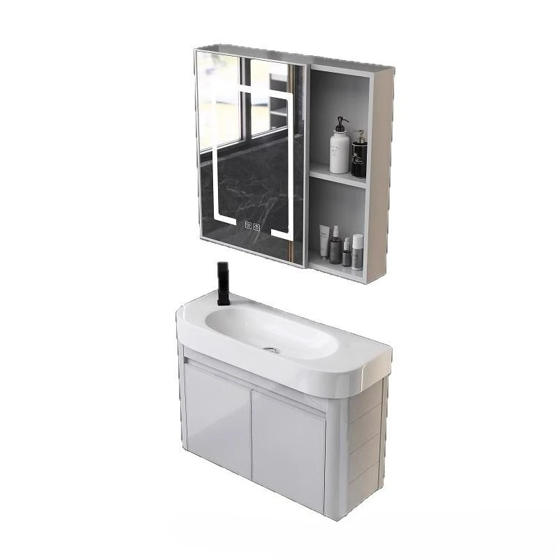 

aluminum bathroom cabinet narrow side combination small apartment bathroom integrated