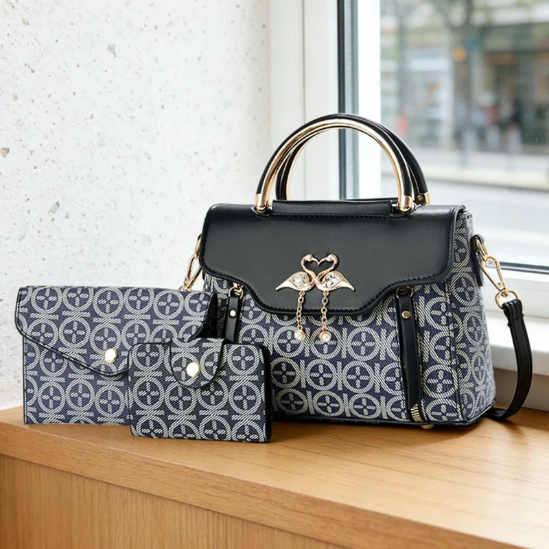 Elegant Women's Satchel Bag, High-End Embroidered Crossbody Purse, Casual Versatile Design, Perfect Gift for Mom & Girlfriend