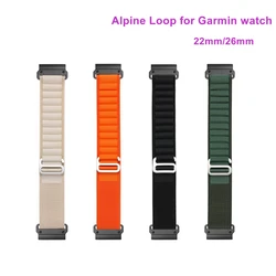 22mm26mm Alpine Loop for Garmin fenix 7x/7x Pro/6x/6x Pro Band Sport Wristband Bracelets for Garmin Forerunner945/255/955/Epix