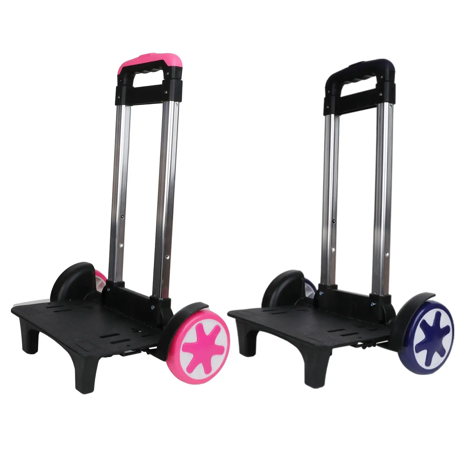Backpack Trolley Trolley Cart, Roller Carrier Folding Lightweight Cart with