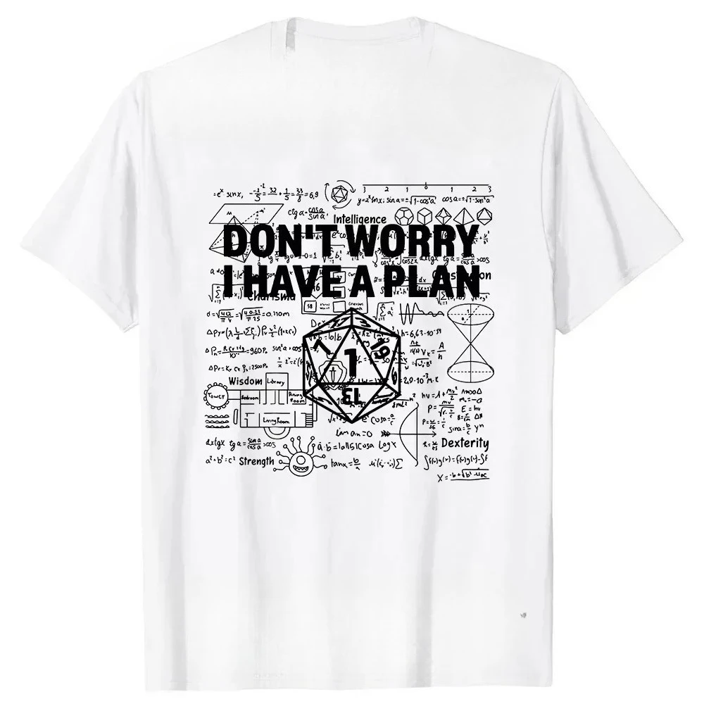 ريترو خمر ADHD & D لفة للتركيز مضحك ألعاب الزنزانات DM RPG النرد التنين تي شيرت الصيف الشارع الشهير الهدايا تي شيرت الرجال