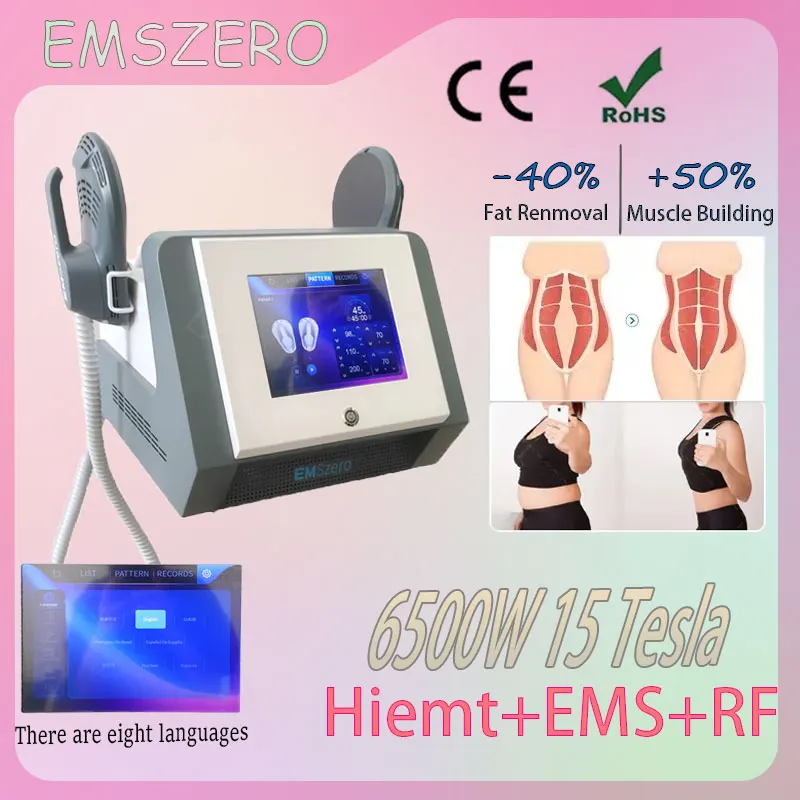 

Professional electromagnetic muscle stimulation EMS shaping machine 6500W EMSZWEO degreasing shaping machine