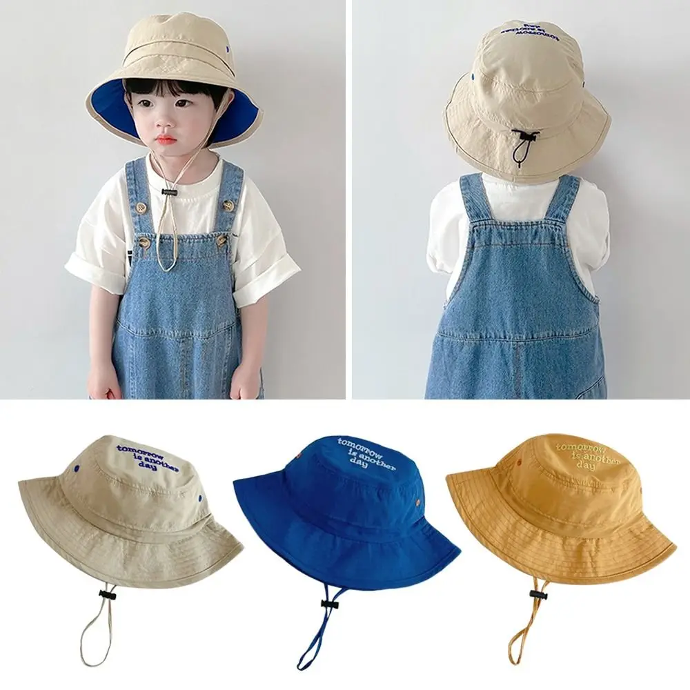 

Outdoor Quick-Dry Kids Bucket Hat Cute Breathable Panama Hat Summer UV Protection Beach Cap Toddler