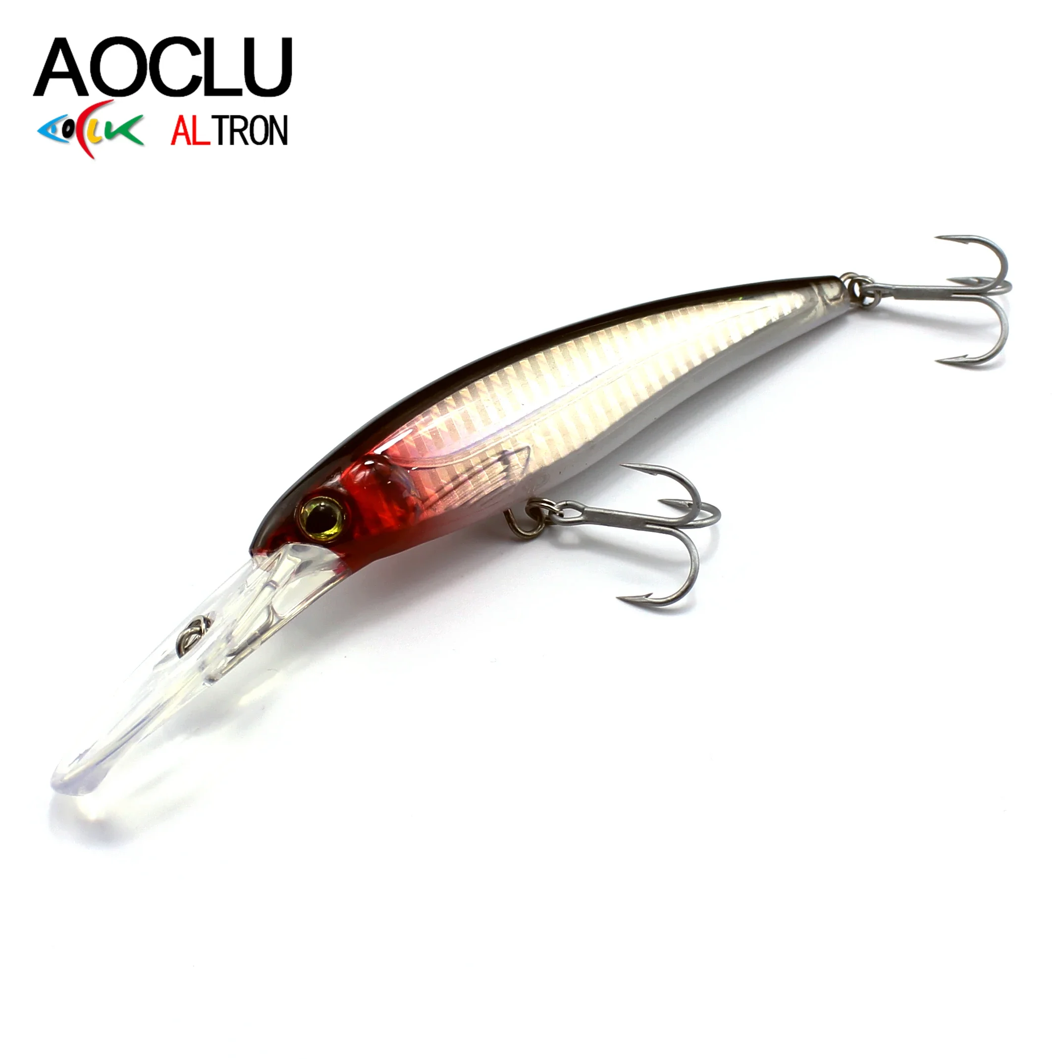 

AOCLU Deep Diving Floating Trolling Wobbler 17cm 32g Depth 5m Hard Bait Minnow Crank Fishing Lure Sea Boat Tuna Bass VMC Hook