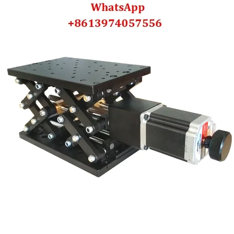 PT-GD402 Tavolo di sollevamento elettrico ad alta precisione tavolo di spostamento forbice tavolo asse Z 120mm