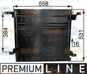 Store code: 8FC351038-721 for air conditioner radiator ML-CLASS W163 9805