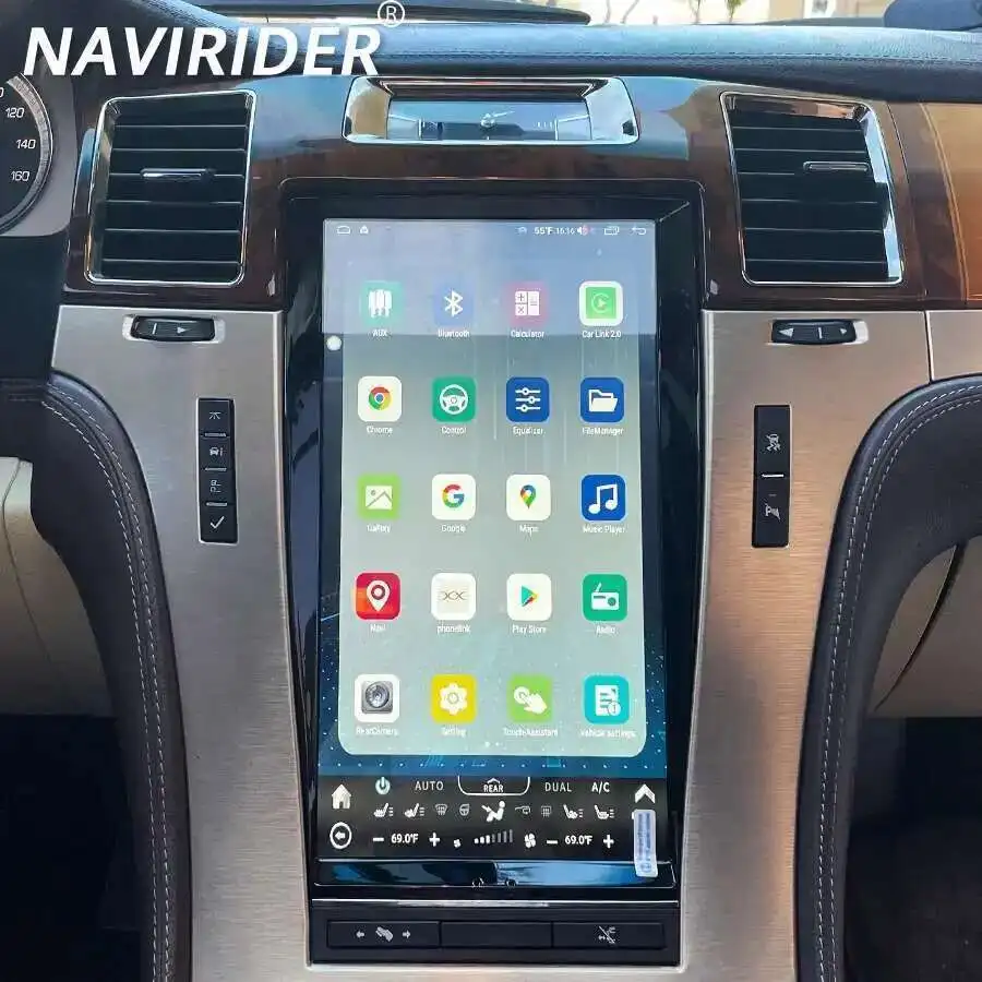 أندرويد 14 Carplay لكاديلاك إسكاليد 2007-2014 راديو السيارة 13.6 بوصة الوسائط المتعددة Autoradio الملاحة GPS WIFI IPS شاشة تعمل باللمس