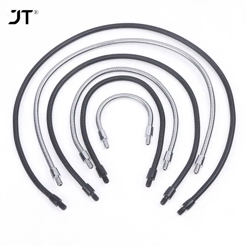 10/20/30/40cm M4 Flexible Snake Tube LED Gooseneck M4 Black Silver Microphone Positioning Hose Two External Teeth