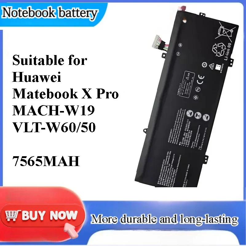 [NEW] for Huawei Matebook X Pro MACH-W19 VLT-W60 VLT-W50 Battery HB4593R1ECW Laptop Internal Battery Pack