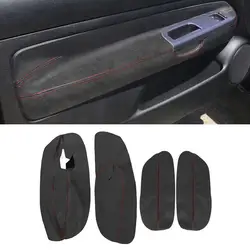 For VW Golf 4 IV MK4 1998 1999 2000 2001 2002 2003 2004 2005 Only 3 Doors Car Door Armrest Panel Suede Leather Cover Accessories
