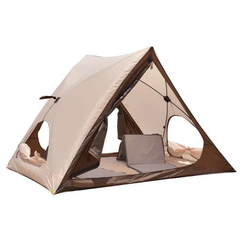 Triangle automatic quick-opening tent, outdoor portable camping beach shade tent
