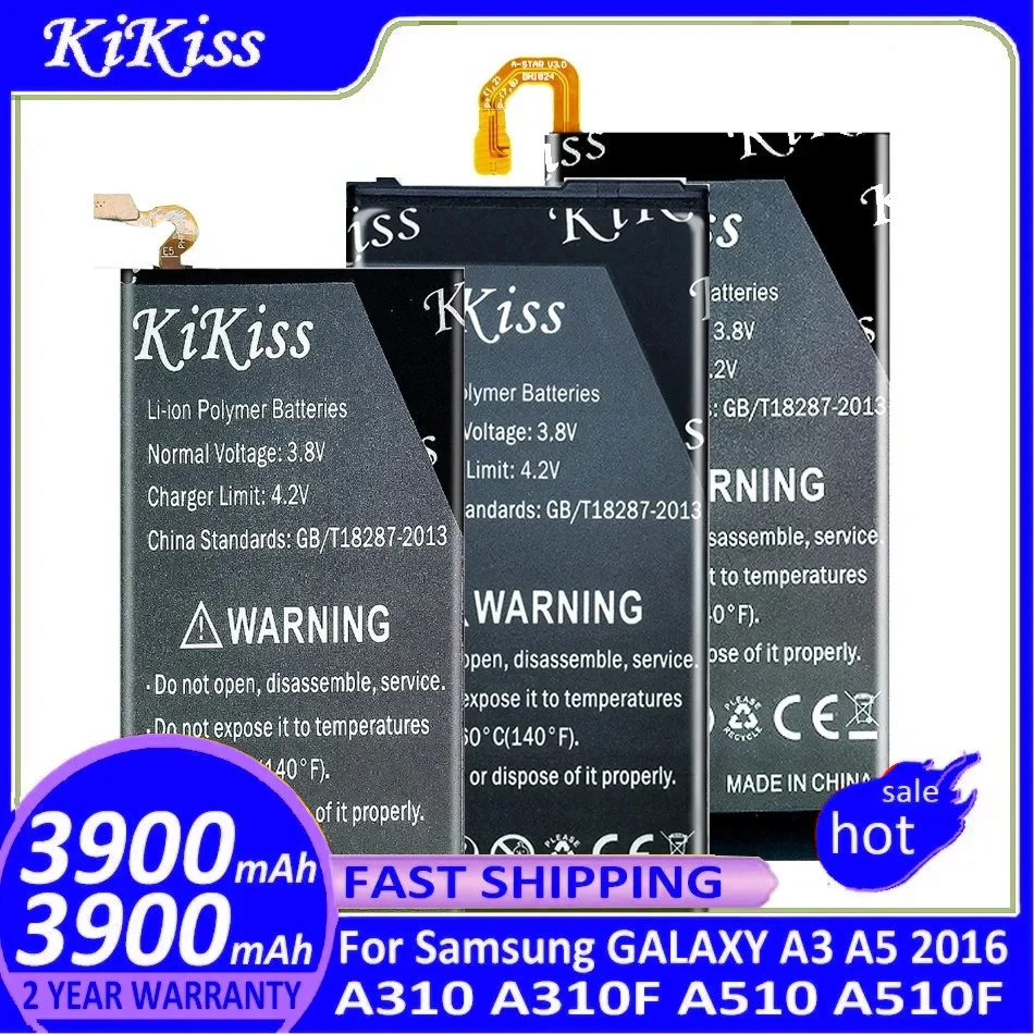 

Аккумулятор KiKiss для Samsung GALAXY A3 2016 / A5 2016 A310 A310F A510 A510F фотосессия