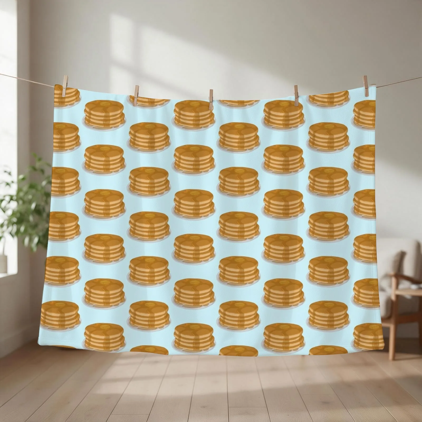 cartoon stack of pancakes Throw Blanket Decorative Beds christmas gifts halloween Summer Blankets