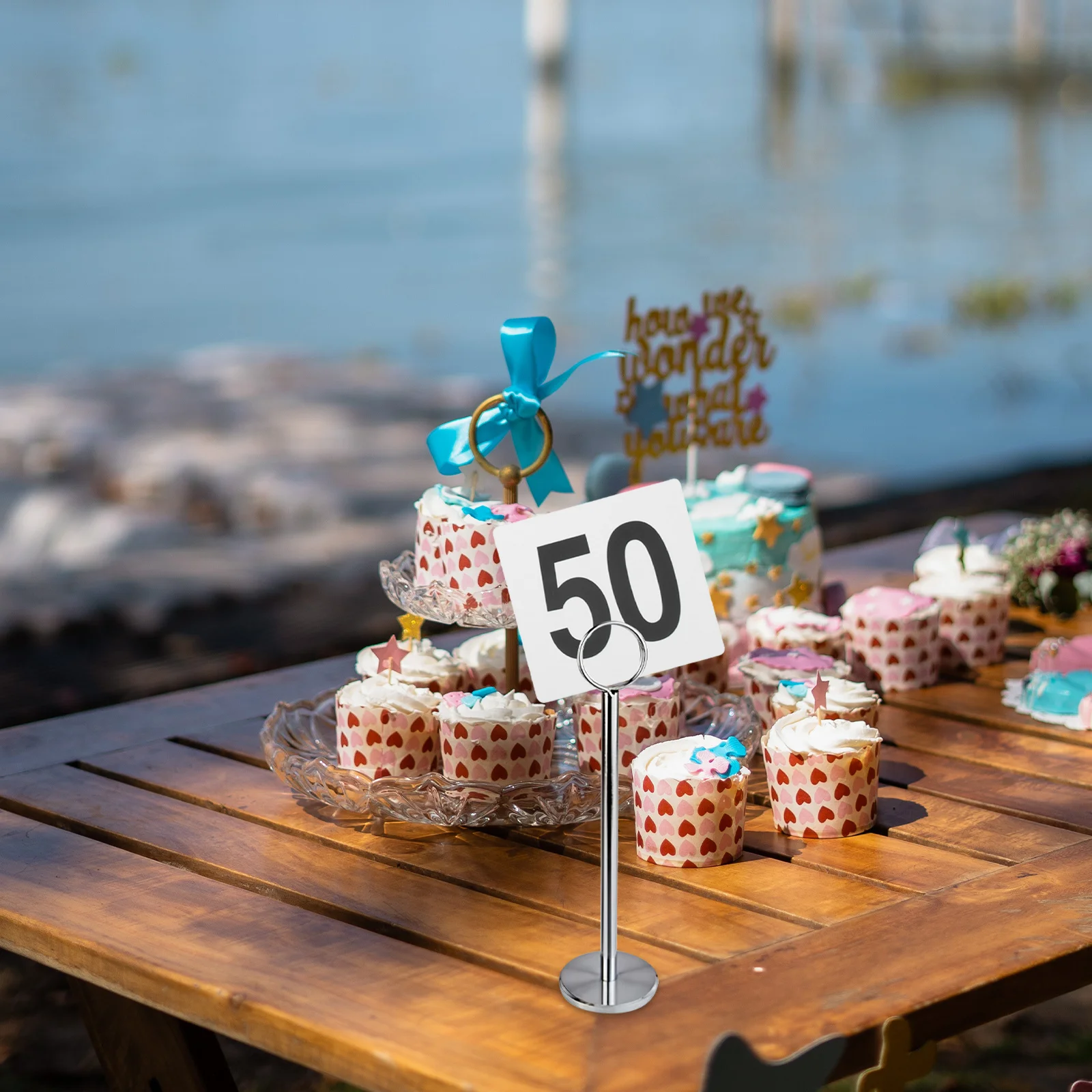 

25Pcs Table Number Holders Reusable Plastic Wedding Reserved Signs Seating Centerpiece Decoration Reserved Signs