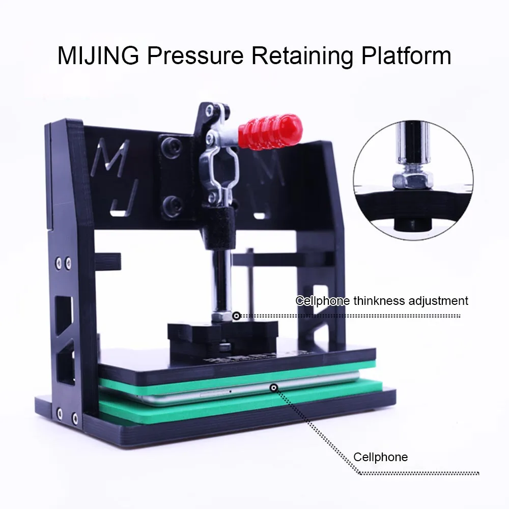 MIJING BY-20 Universal Pressure Retaining Platform for Mobile Phone Tablet Repair LCD Screen / Back Cover Glue Fixing Fixture