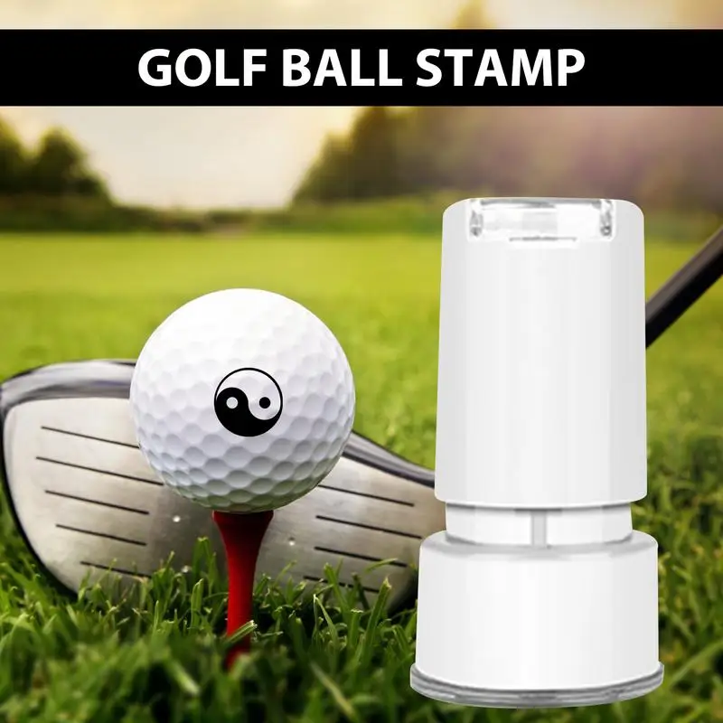 Golf Ball Marker Reusable Golf Ball Marker Golf Ball Marking Stamp Self-Inking Golf Accessories For Fast Drying Dad Father