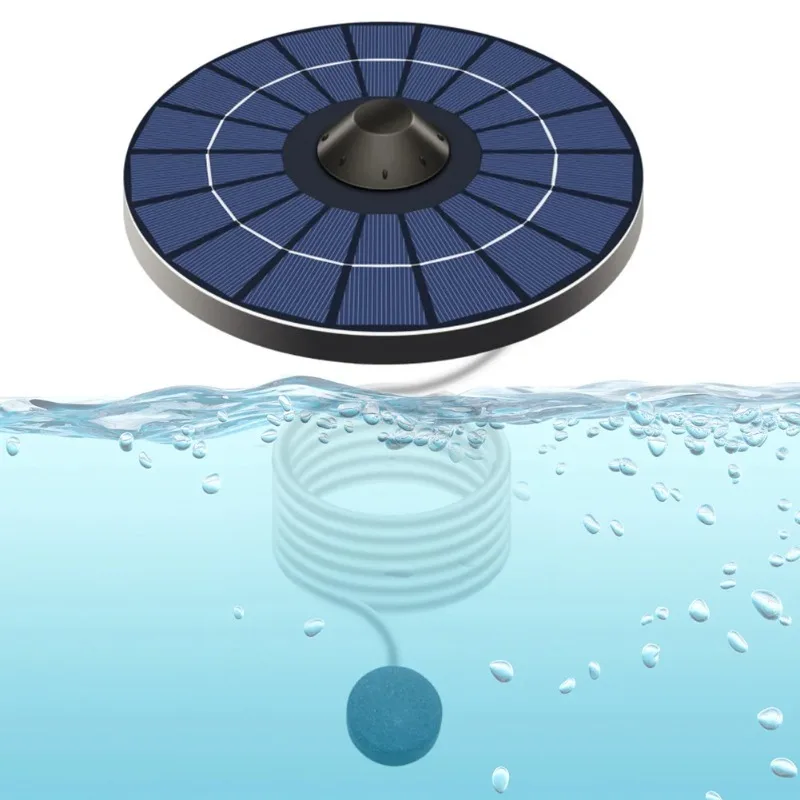 Solar Floating Oxygen Aerator Pump Outdoor Fishing Garden Pool Aquarium Fountain