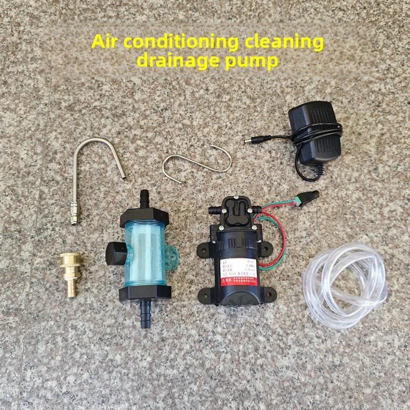Air conditioner cleaning drainage device,ceiling machine,water pump,drain needle,central air conditioning automatic removal tool