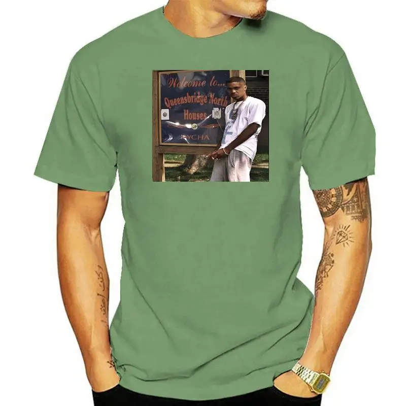 Nas T Shirt Nas Queensbridge North Tee Shirt Sleeves Boy Cotton Men T-Shirt Top Tee Style Short Sleeve Print Tee Shirt