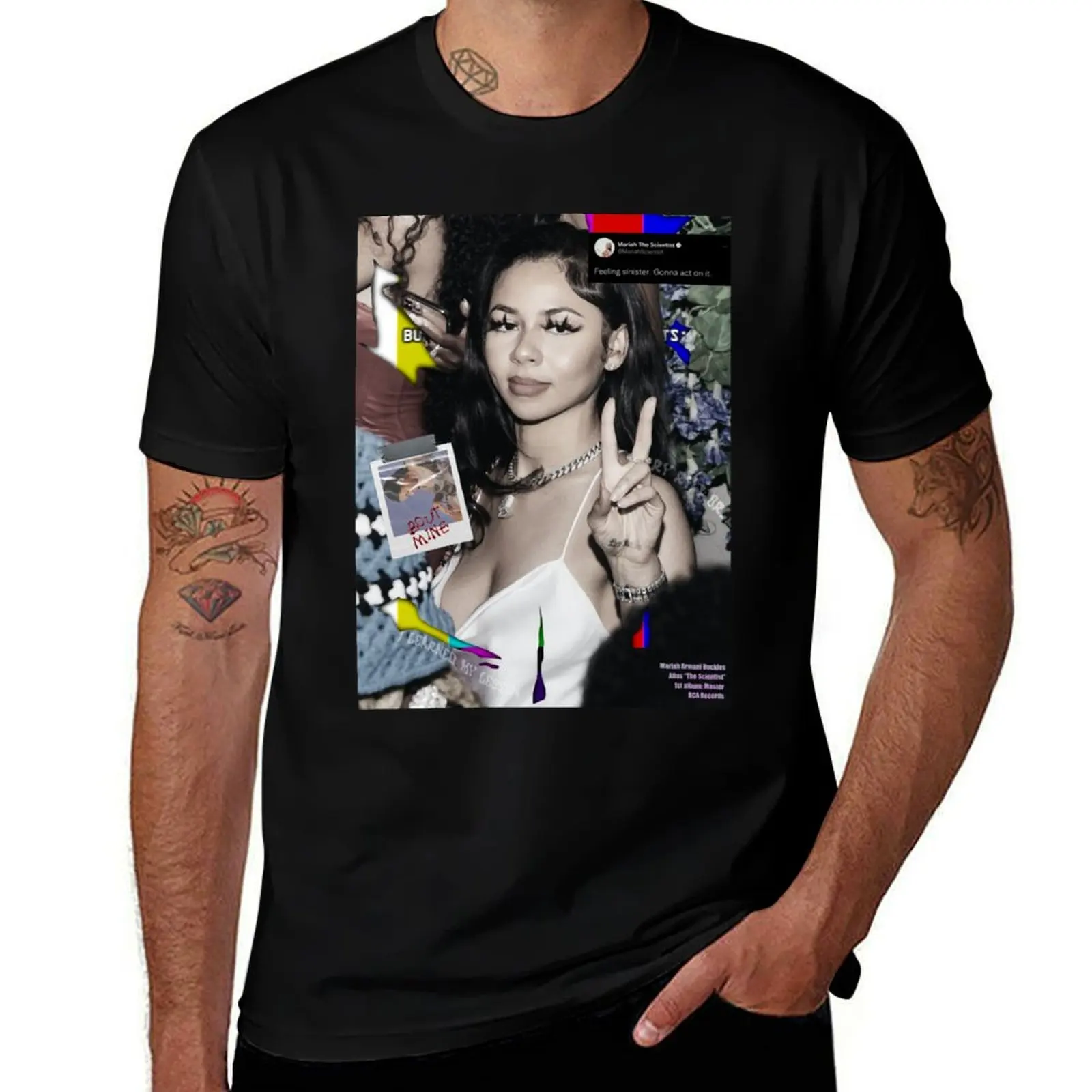 

Mariah the Scientist Collage T-Shirt t shirt for man 100 percent cotton man tshirt t shirt custom print T-Shirt