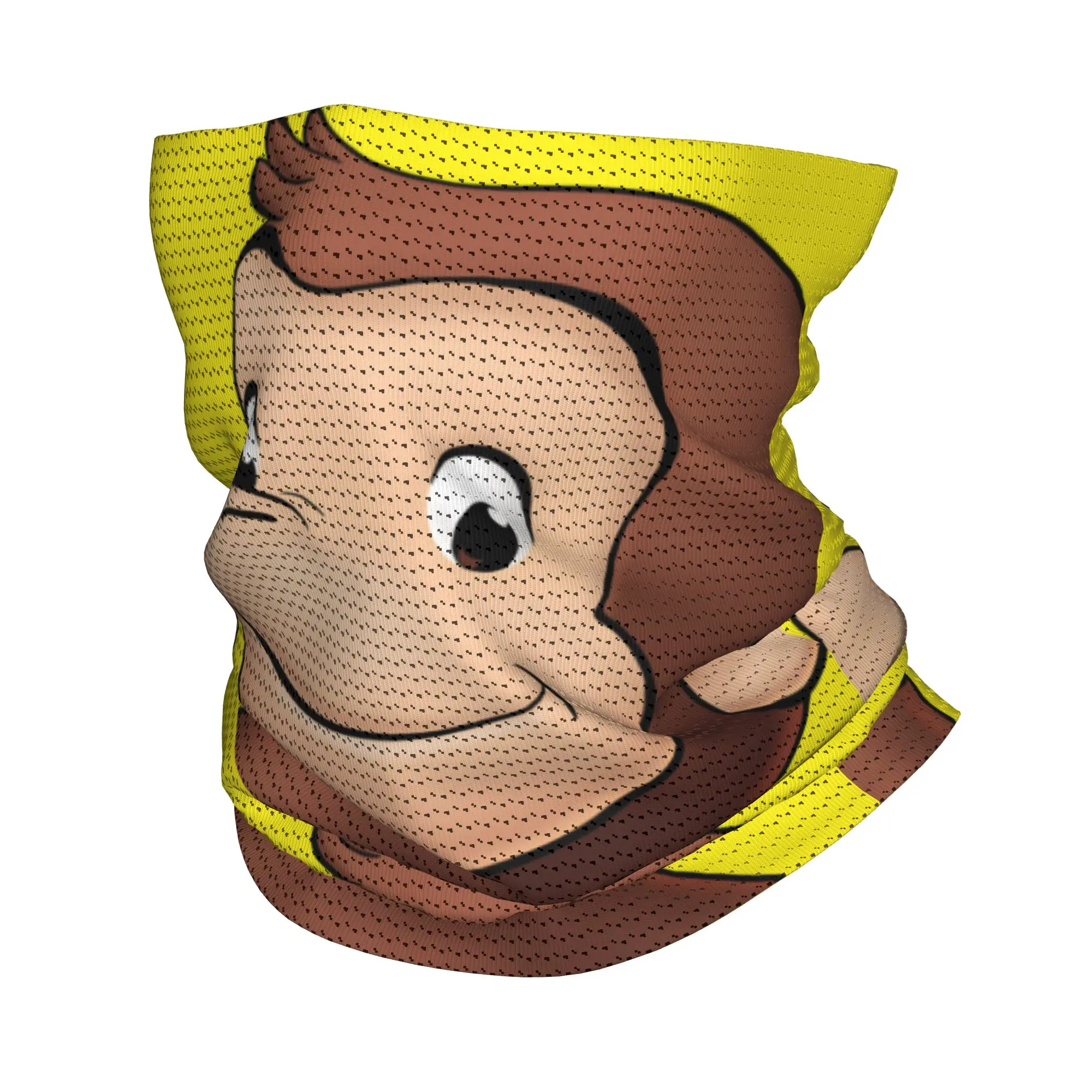 

Коричневая бандана-гейтер с изображением любознательного Джорджика-обезьянки, унисекс, зимний шарф-воротник для походов и катания на лыжах, маска для лица по мотивам ТВ-сериала