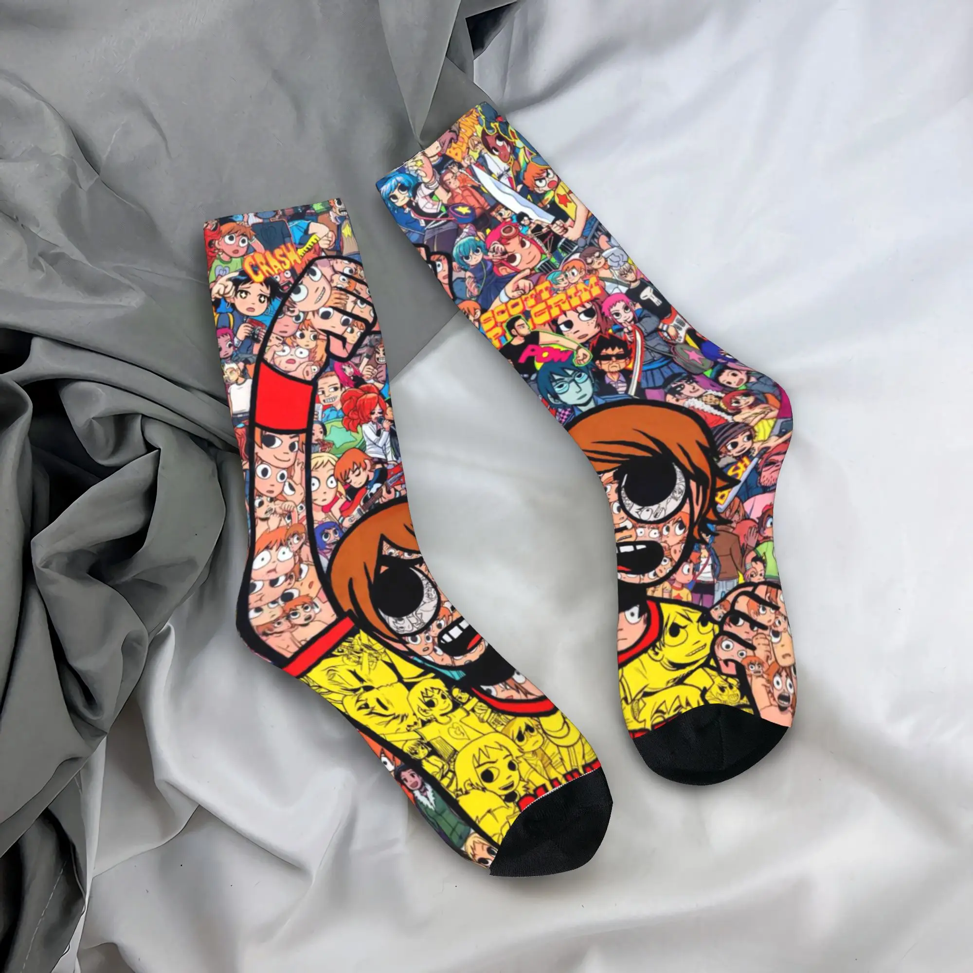 

Инди-фильм персонаж Скотт Пилигрим чулки винтажные носки пара теплые мягкие носки зимние нескользящие носки с принтом для бега
