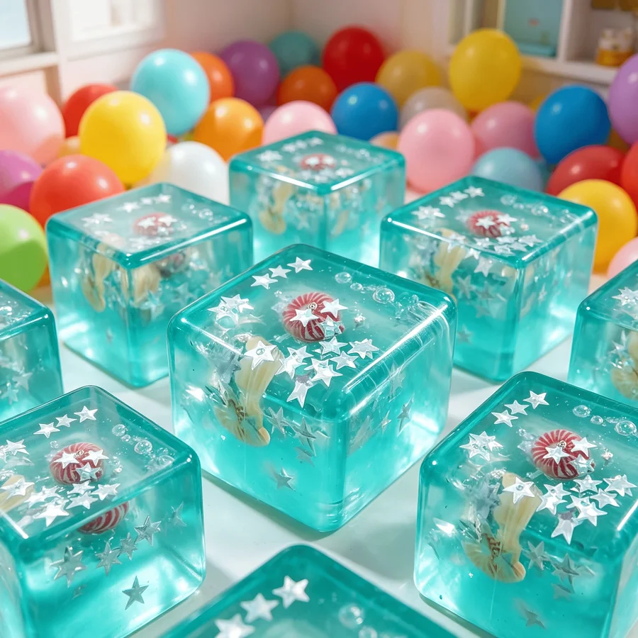 2026 New Ocean-Themed Wet Soft Slow-Rebound Relaxing Squeeze High-Quality Soft Cube - Soft Slow-Rebound Fun Squishy Official Cub