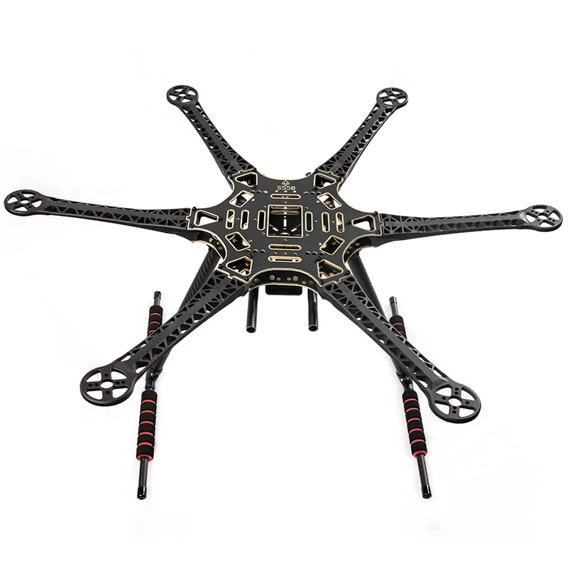 Frame S550 F550 Upgrade Hexacopter Frame Kit Soldered Center Plate w/Landing Skid for FPV
