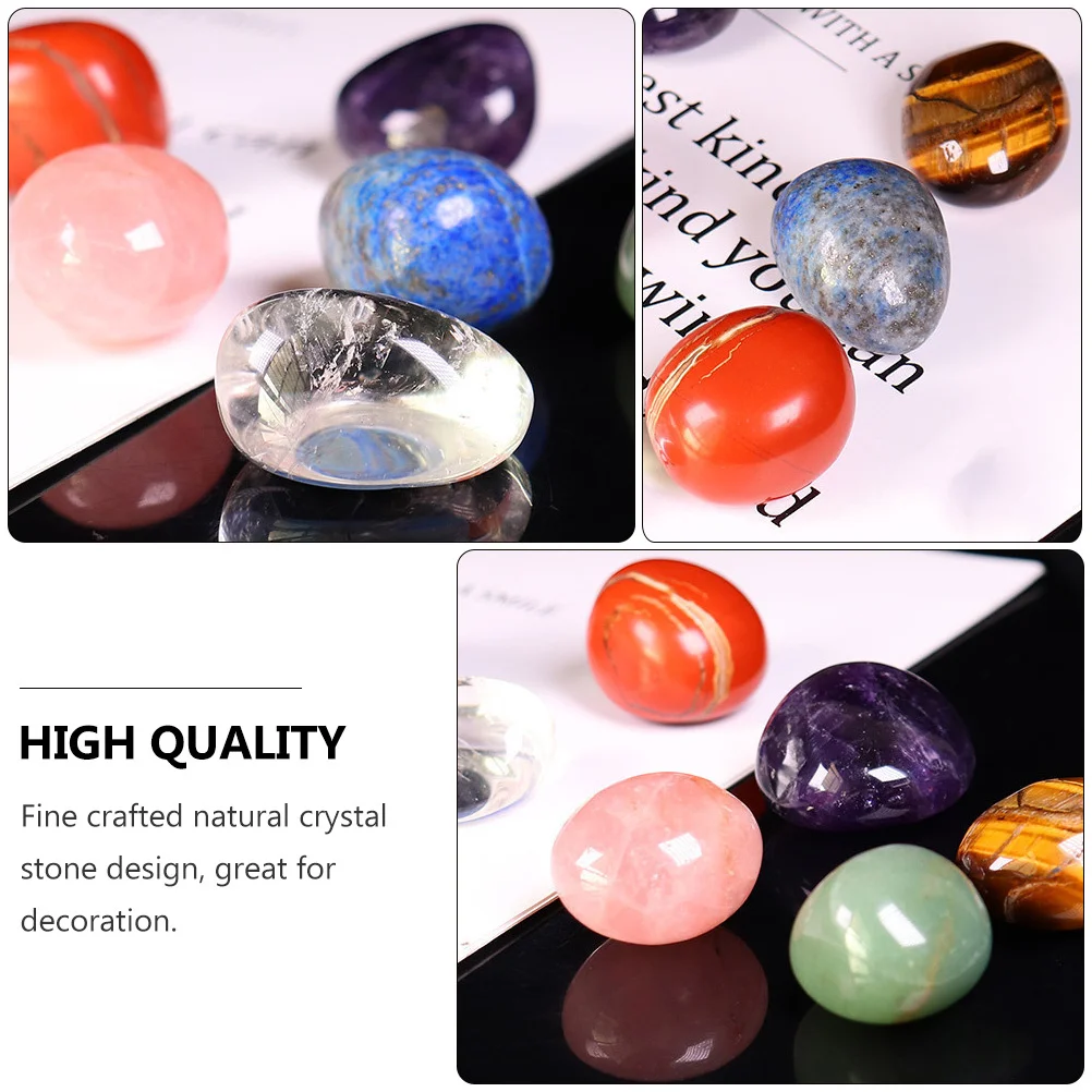 

7Pcs Natural Crystal Stones Fine Crafted Massaging Bookends Decorative Small Gift Unique Ornament Natural Crystal Stone