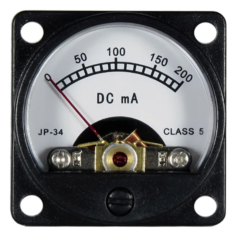 6-12V With LED Background Lighting DC 200mA Ammeter VU Meter For KT88 Tube Amplifier Audio Accessories